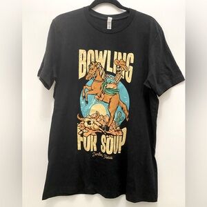 Black “Bowling for Soup” Band Tee Merch